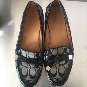 Black coach loafers